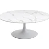 KARE Design Meubles>Table basse Schickeria Marbre blanc Ø110cm