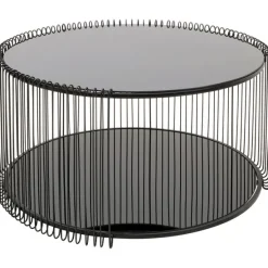 KARE Design Meubles>Table basse Wire Double noir Ø80cm