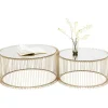 KARE Design Meubles>Table basse Wire laiton (2/Set)