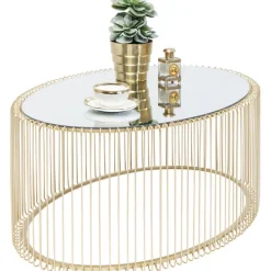 KARE Design Meubles>Table basse Wire Uno laiton 60x90cm
