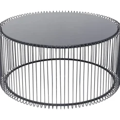 KARE Design Meubles>Table basse Wire Uno noir Ø80cm