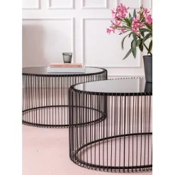 KARE Design Meubles>Table basse Wire Uno noir 60x90cm