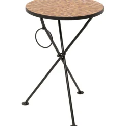 KARE Design Meubles>Table d appoint Clack Mosaic orange Ø35cm