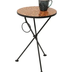 KARE Design Meubles>Table d appoint Clack Mosaic orange Ø35cm