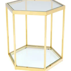 KARE Design Meubles>Table d appoint Comb doré 55