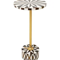 KARE Design Meubles>Table d appoint Domero Star noir blanc Ø25cm
