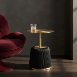 KARE Design Meubles>Table d appoint Endless Vegas noir Ø40cm