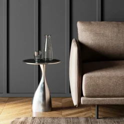 KARE Design Meubles>Table d appoint Spacey argenté Ø36cm