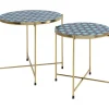 KARE Design Meubles>Table d apppoint Priya bleu (2/set)