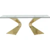 KARE Design Meubles>Table Gloria Gold 200x100cm