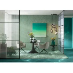 KARE Design Meubles>Table Grande Possibilita noir bubble Ø150cm