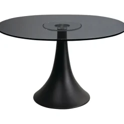 KARE Design Meubles>Table Grande Possibilita verre fumé Ø110cm