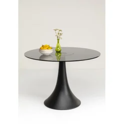 KARE Design Meubles>Table Grande Possibilita verre fumé Ø110cm