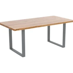 KARE Design Meubles>Table Jackie chêne-acier brut 160x80