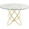 KARE Design Meubles>Table Molekular dorée Ø120cm