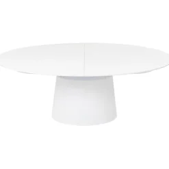 KARE Design Meubles>Table à rallonges Benvenuto blanche 200(50)x110cm