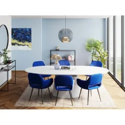 KARE Design Meubles>Table à rallonges Benvenuto blanche 200(50)x110cm