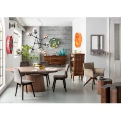 KARE Design Meubles>Table à rallonges Benvenuto noyer 200(
