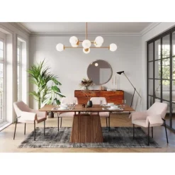 KARE Design Meubles>Table à rallonges Benvenuto noyer 200(
