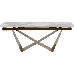 KARE Design Meubles>Table à rallonges Connesso laiton 200(+60)x90cm