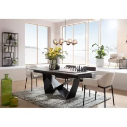 KARE Design Meubles>Table à rallonges Connesso 200(+60)x100cm