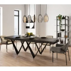 KARE Design Meubles>Table à rallonges Sandra 180(40+40)x90cm