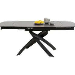 KARE Design Meubles>Table à rallonges Twist noir 120(30+30)x90cm