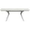 KARE Design Meubles>Table à rallonges Xenia blanc 140(+30+30)x80cm