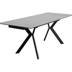 KARE Design Meubles>Table à rallonges Xenia noir 140(30+30)x80cm