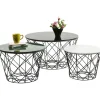 KARE Design Meubles>Tables basses East Coast rond (jeu de 3)
