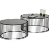 KARE Design Meubles>Tables basses Wire noir (set de 2)