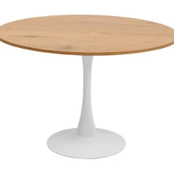 KARE Design Meubles>Table Schickeria chêne blanc Ø110cm