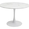 KARE Design Meubles>Table Schickeria marbre blanc Ø110cm