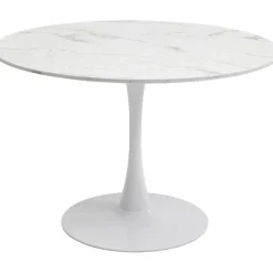 KARE Design Meubles>Table Schickeria marbre blanc Ø110cm