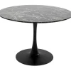 KARE Design Meubles>Table Schickeria marbre noir Ø110cm