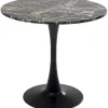 KARE Design Meubles>Table Schickeria marbre noir Ø80cm
