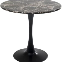 KARE Design Meubles>Table Schickeria marbre noir Ø80cm