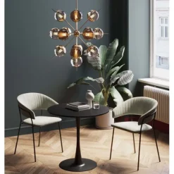 KARE Design Meubles>Table Schickeria noir Ø80