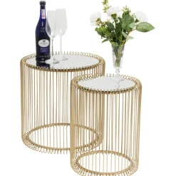 KARE Design Meubles>Tables d appoint Wire laiton (2/Set)