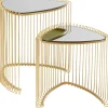 KARE Design Meubles>Tables d appoint Wire Triangle doré (2/Set)
