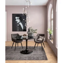 KARE Design Meubles>Table Solo Marble noir Ø110
