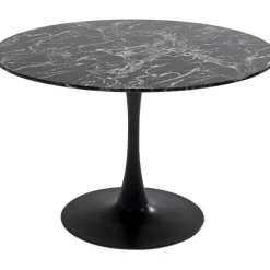 KARE Design Meubles>Table Veneto marbre noir Ø110cm