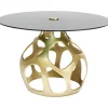 KARE Design Meubles>Table Volcano doré Ø120cm