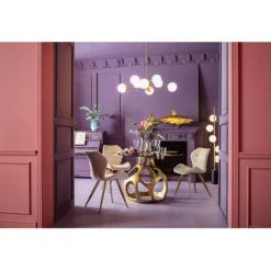 KARE Design Meubles>Table Volcano doré Ø120cm
