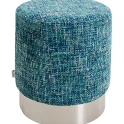 KARE Design Meubles>Tabouret Berry High silver bleu Ø39cm