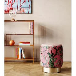 KARE Design Meubles>Tabouret Cherry Peacock laiton Ø32cm