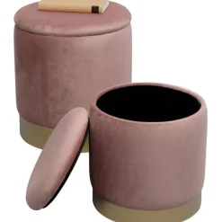 KARE Design Meubles>Tabouret Cherry Storage rose - laiton (2/Set)
