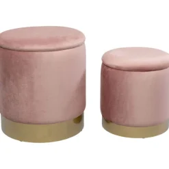 KARE Design Meubles>Tabouret Cherry Storage rose - laiton (2/Set)