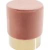 KARE Design Meubles>Tabouret Cherry vieux rose laiton Ø35cm