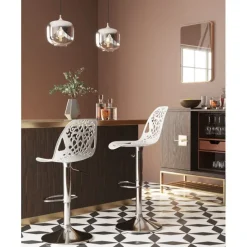 KARE Design Meubles>Tabouret de bar Ornament blanc